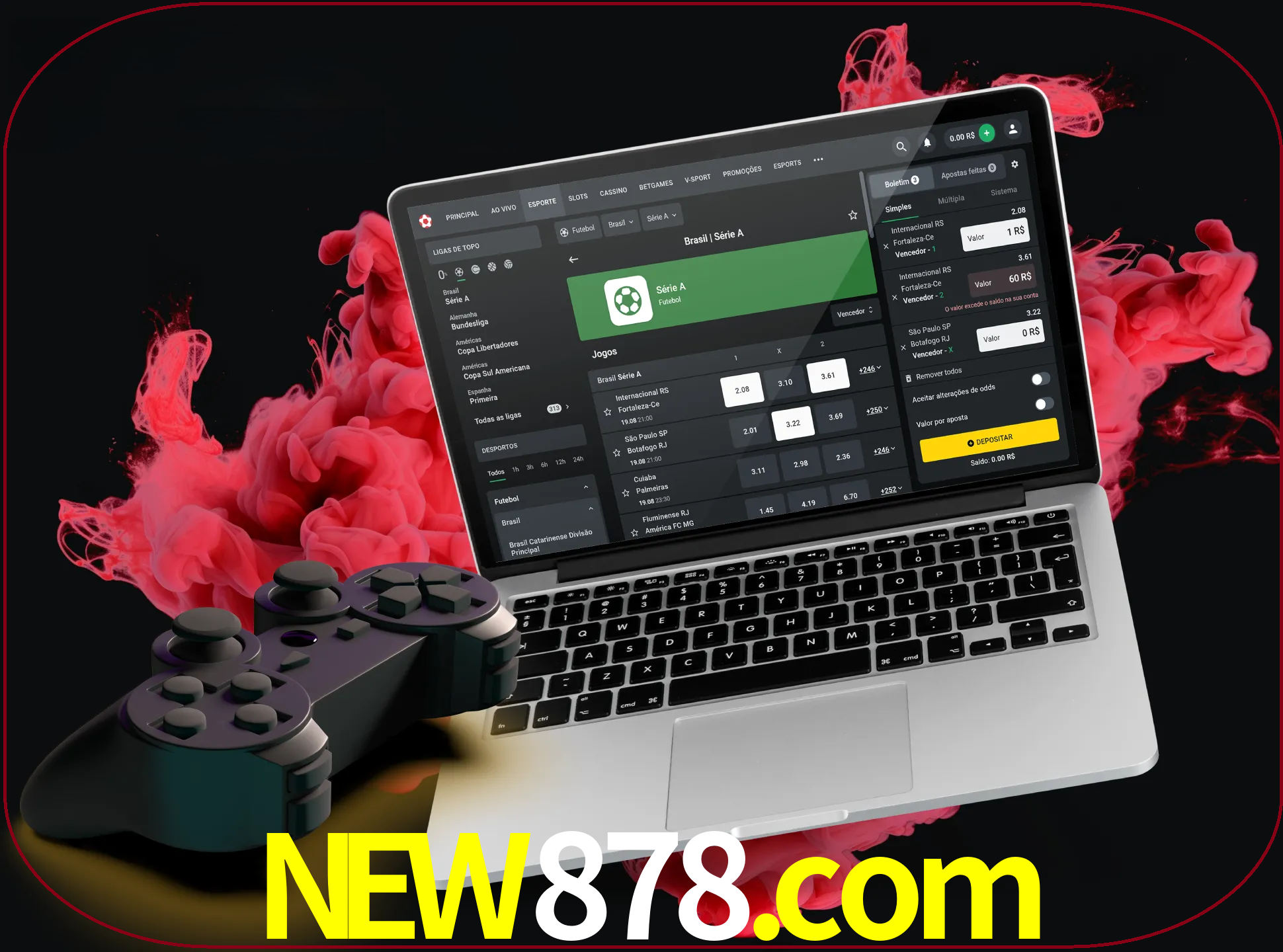 Visite a secção especial de jogos de vídeo em new878 para descobrir em que jogos pode apostar e ganhar muito dinheiro.
