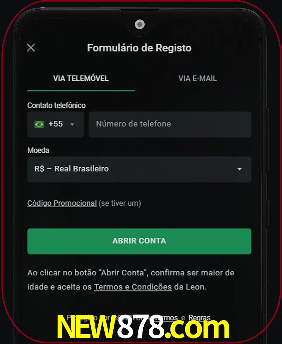 Abra o aplicativo e inicie o processo de registro.